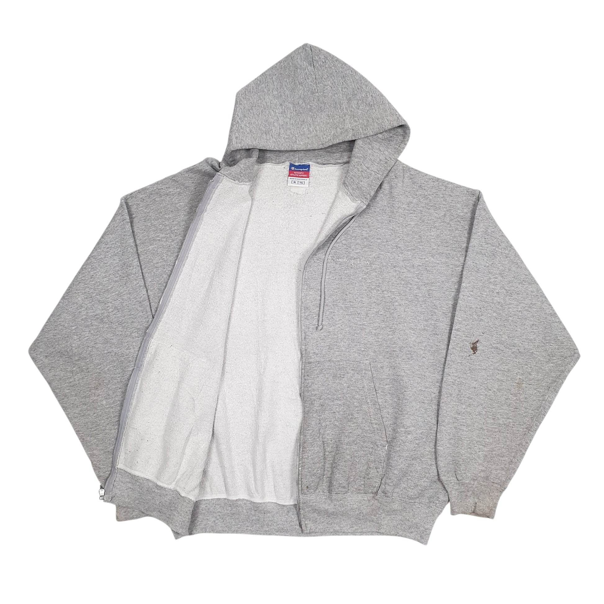 Mens Grey Champion  Full Zip Jumper