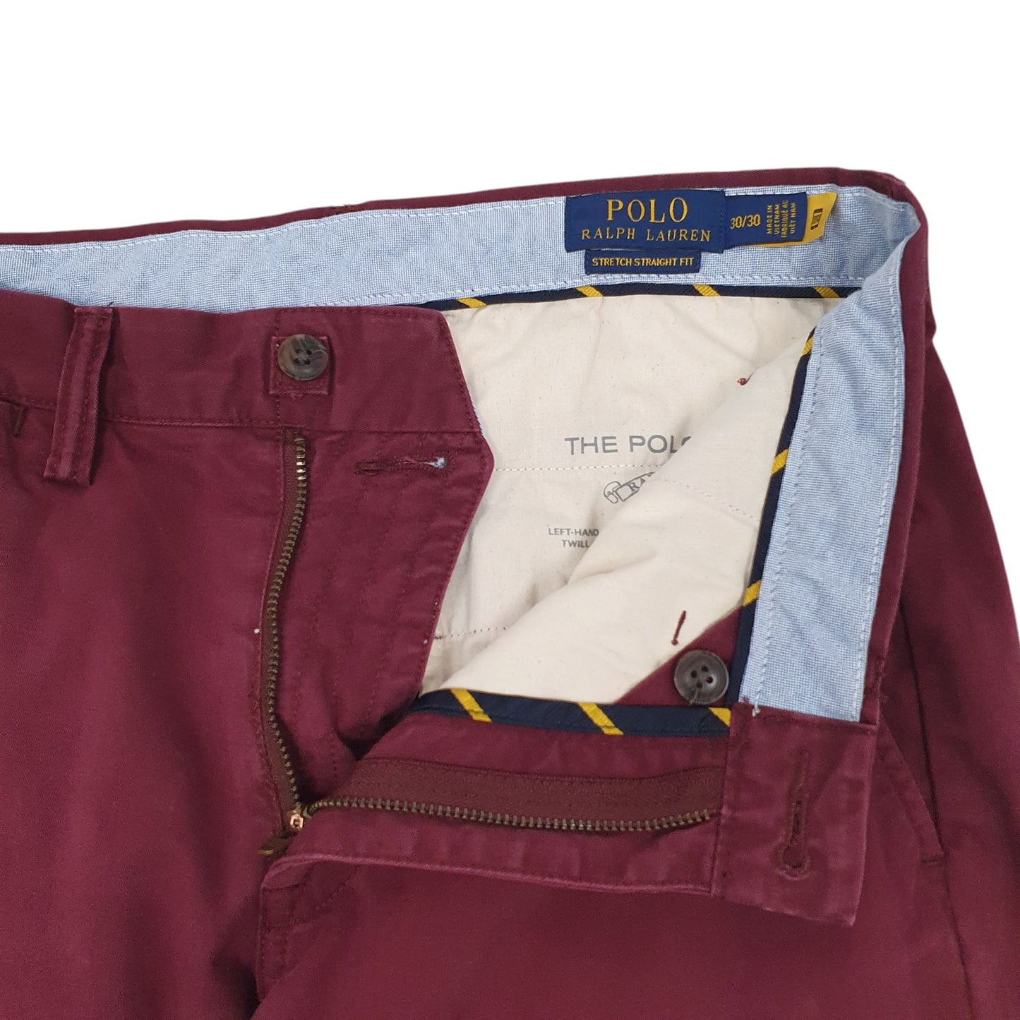 Mens Burgundy Polo Ralph Lauren   Trousers
