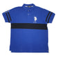 Mens Blue US Polo Assn Slim Fit Short Sleeve Polo Shirt