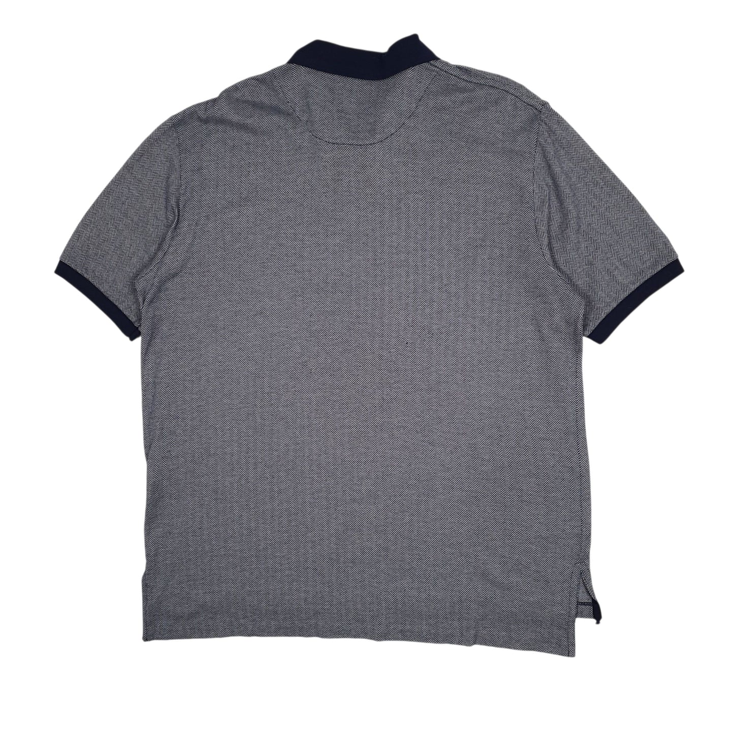 Mens Navy Polo Ralph Lauren Herringbone  Polo Shirt