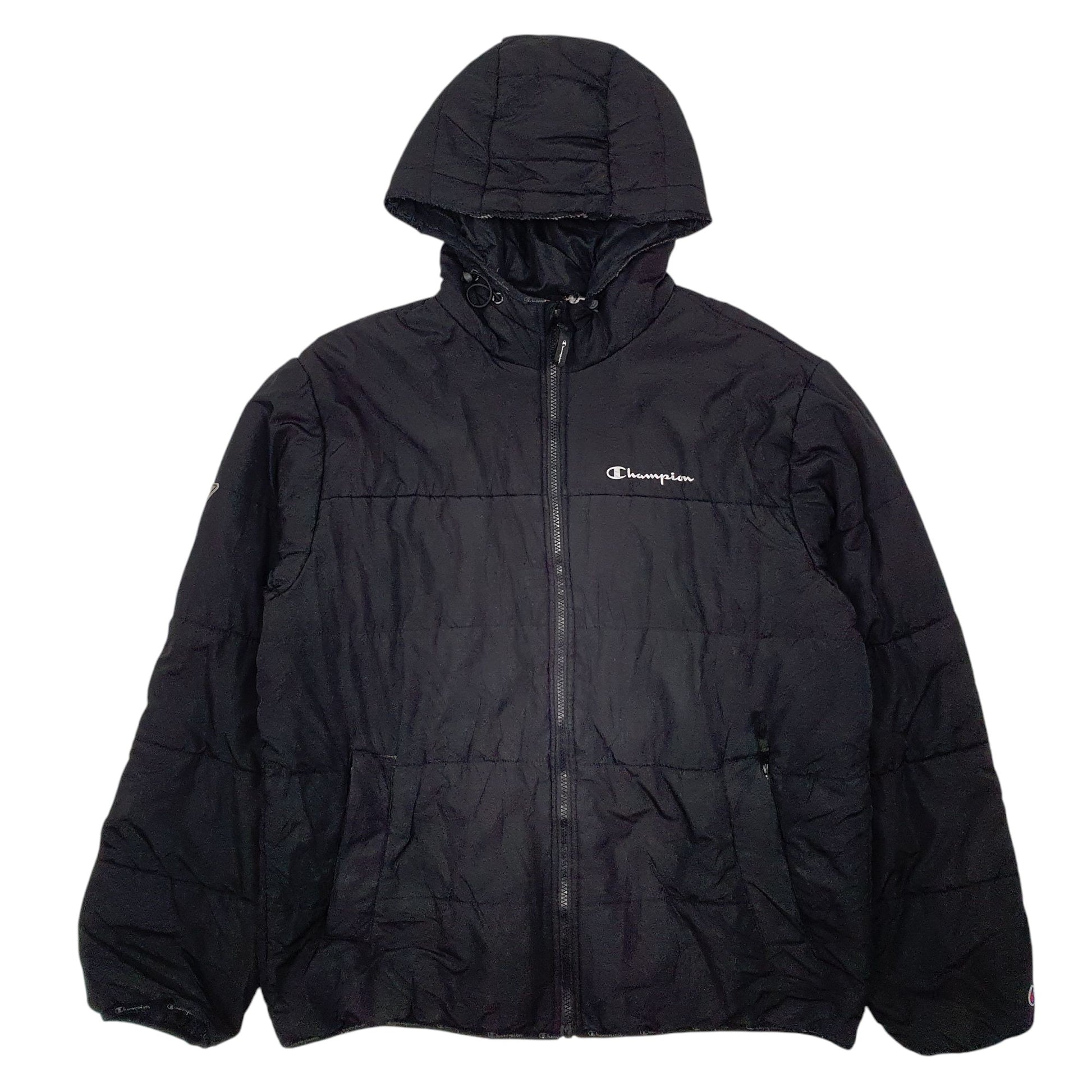 Mens Black Champion   Coat