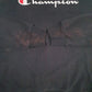 Mens Black Champion Spellout Crewneck Jumper