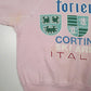 Womens Pink Lady Foot Locker Vintage 90s Foriero Cortina Skiing Crewneck Jumper