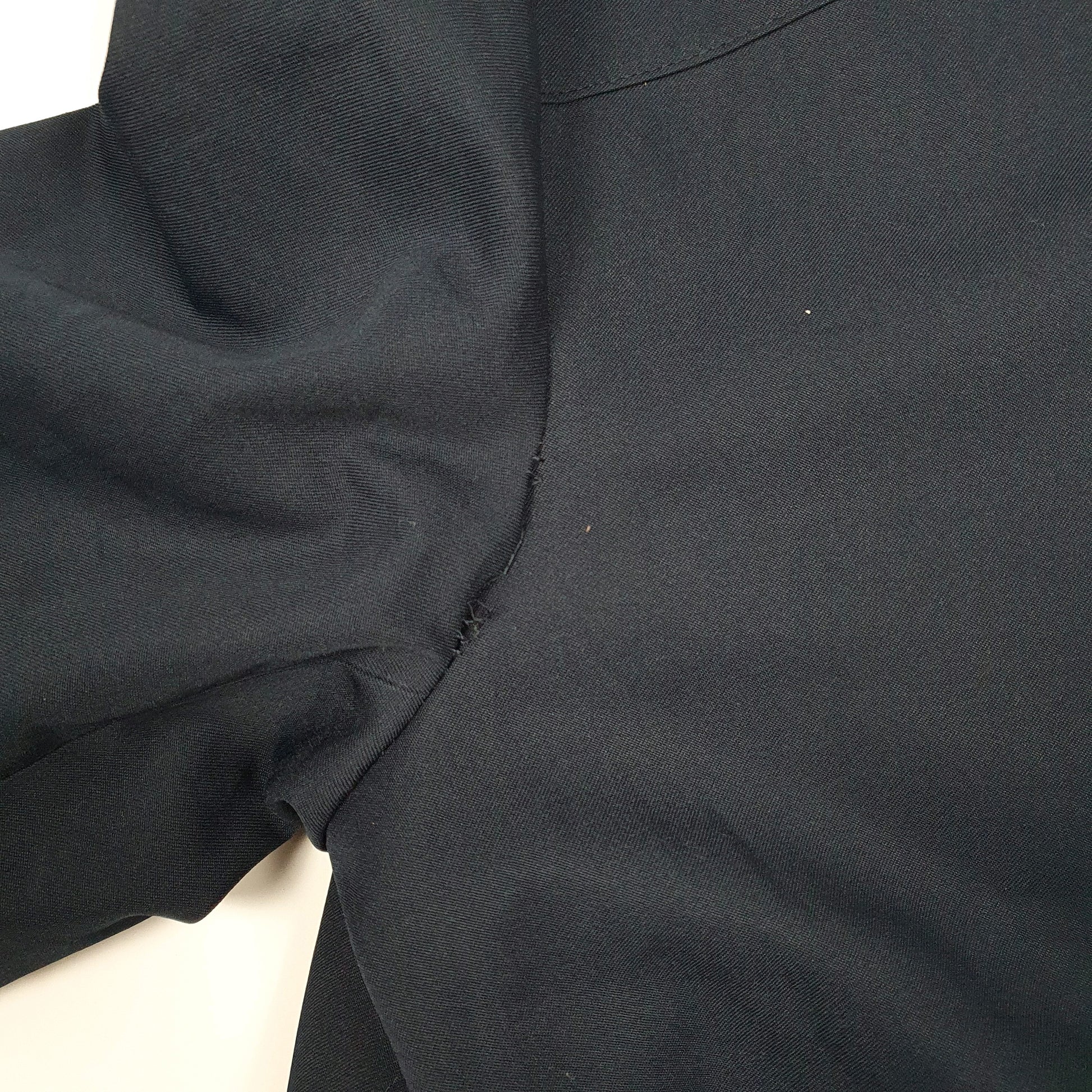 Mens Navy Campus Sherpa Lined Vintage 90s  Coat