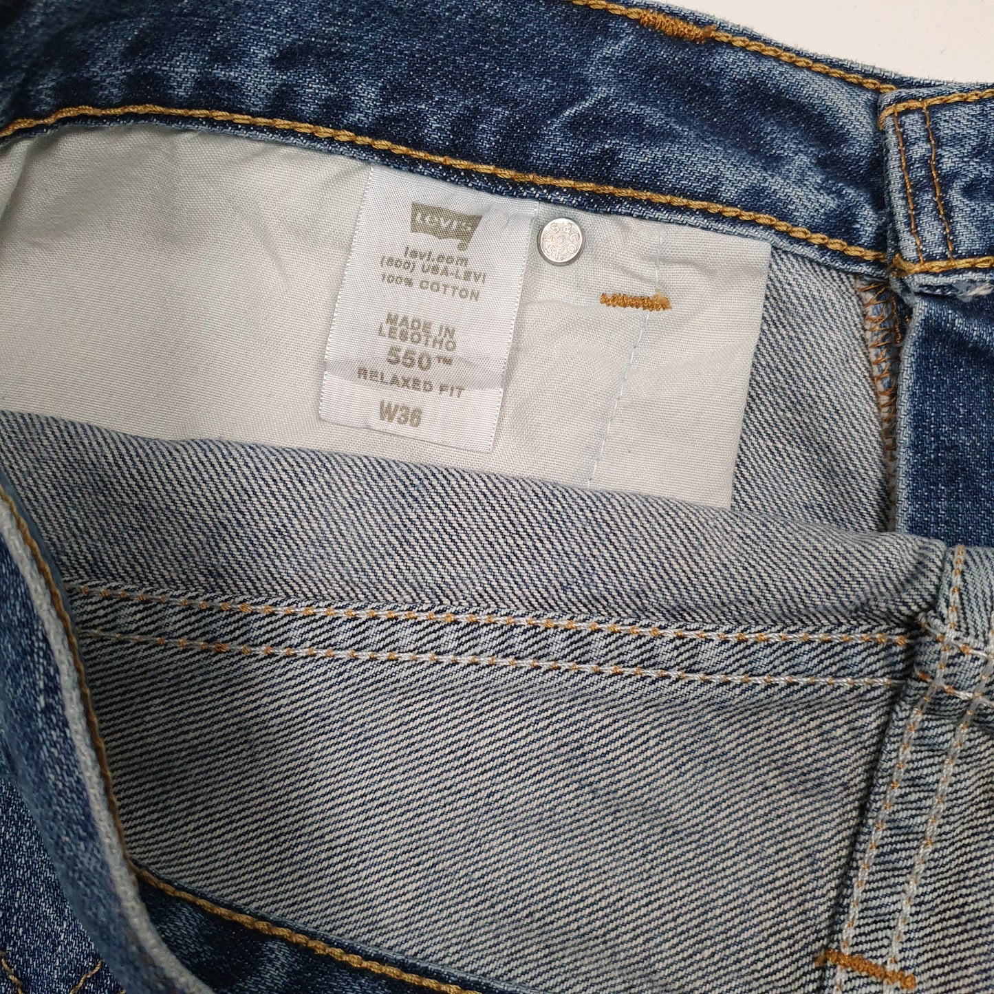 Mens Blue Levis 550 Relaxed Vintage 00s  Shorts