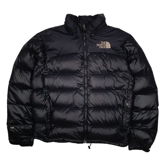 Mens Black The North Face Nuptse Hoodie Coat