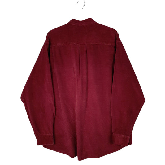 Mens Burgundy Covington Corduroy  Shirt