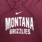 Womens Burgundy Nike Montana Grizzles Hoodie Jumper