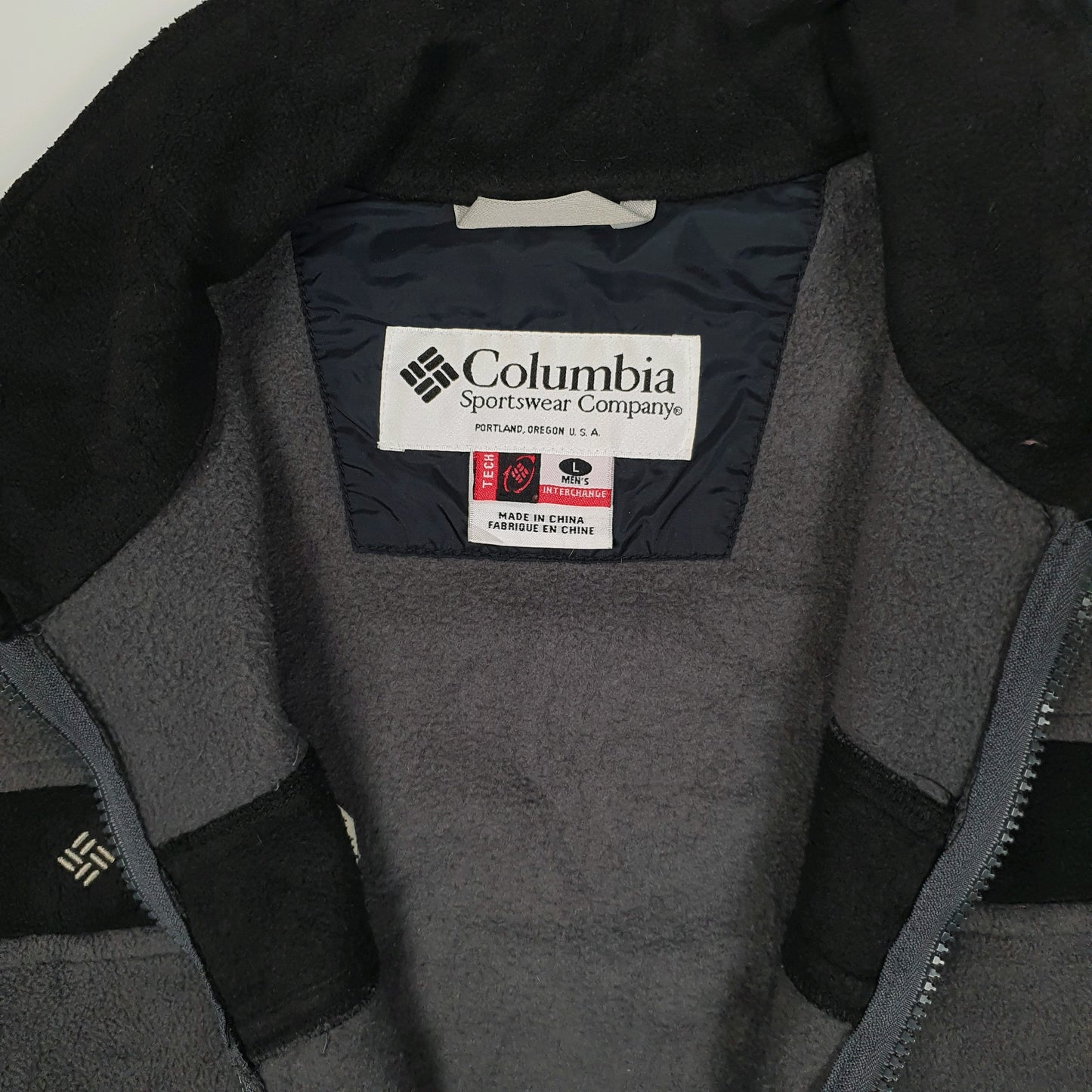 Mens Grey Columbia Sportswear Company Titanium Full Zip Jumper