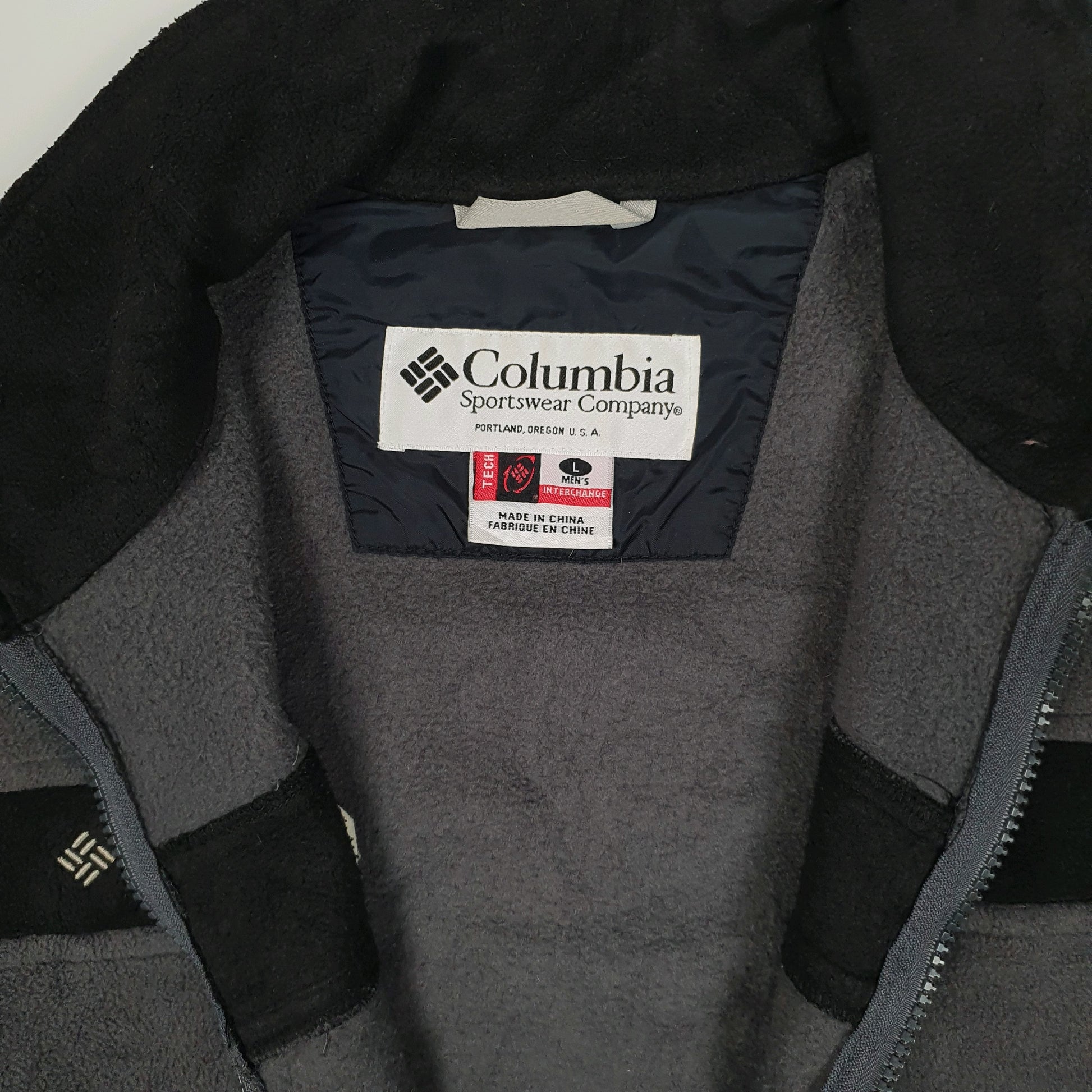 Mens Grey Columbia Sportswear Company Titanium Full Zip Jumper