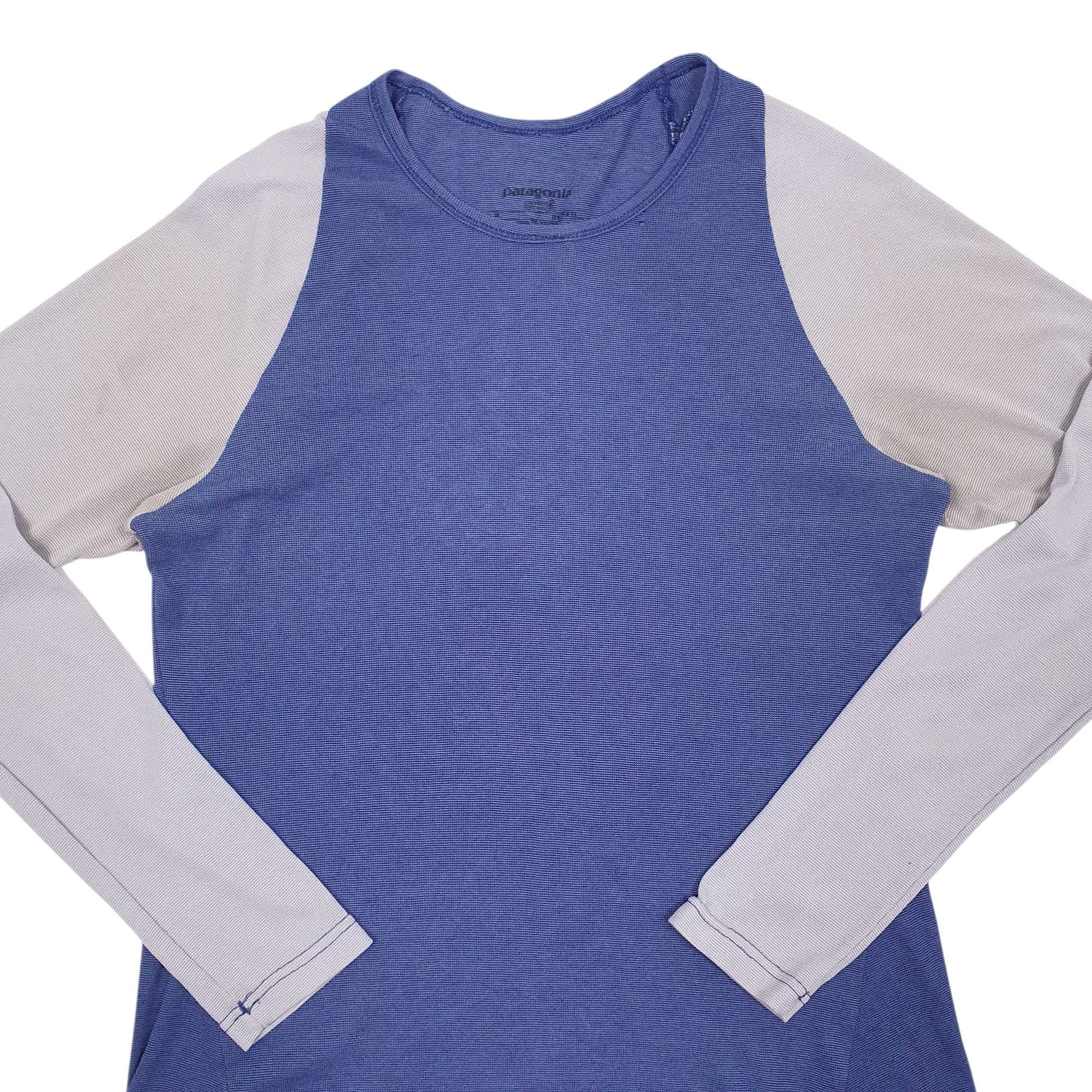Womens Blue Patagonia Capilene  T Shirt