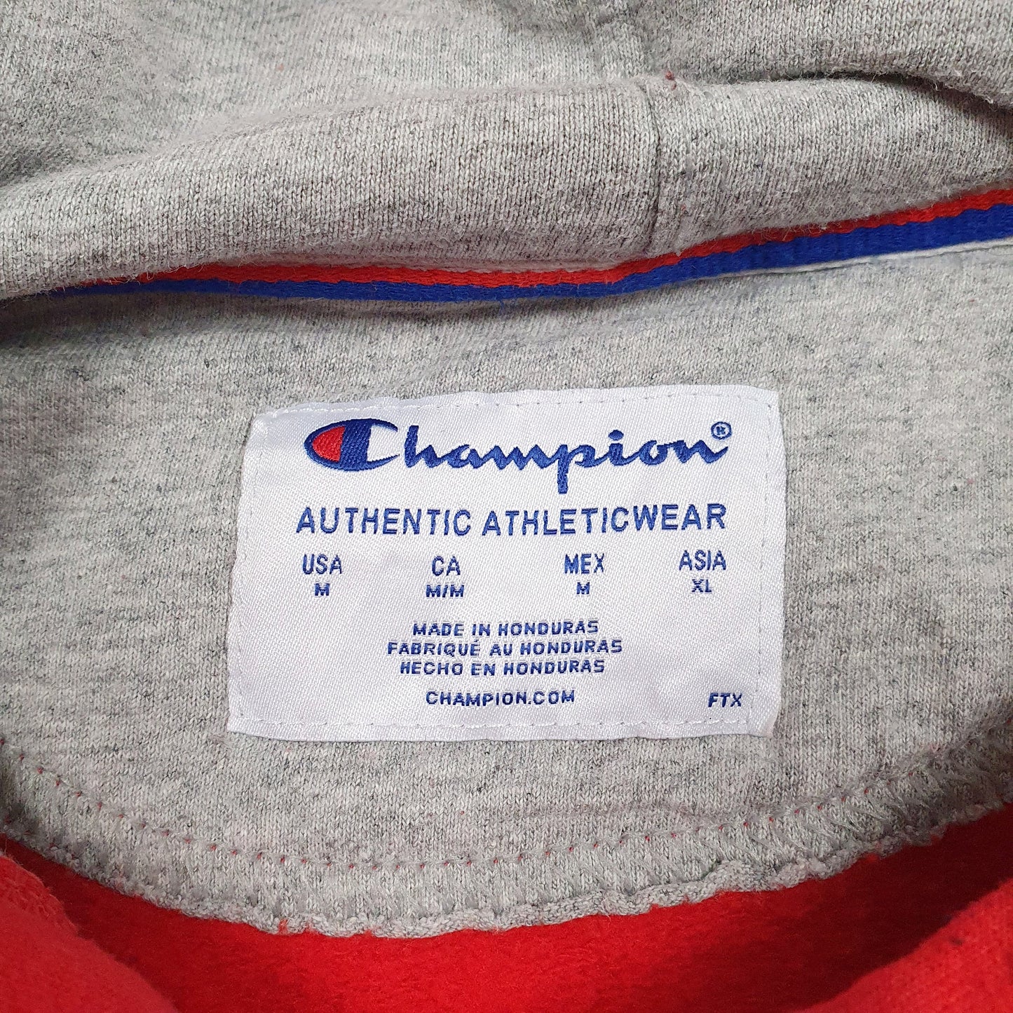 Mens Red Champion  Hoodie Jumper