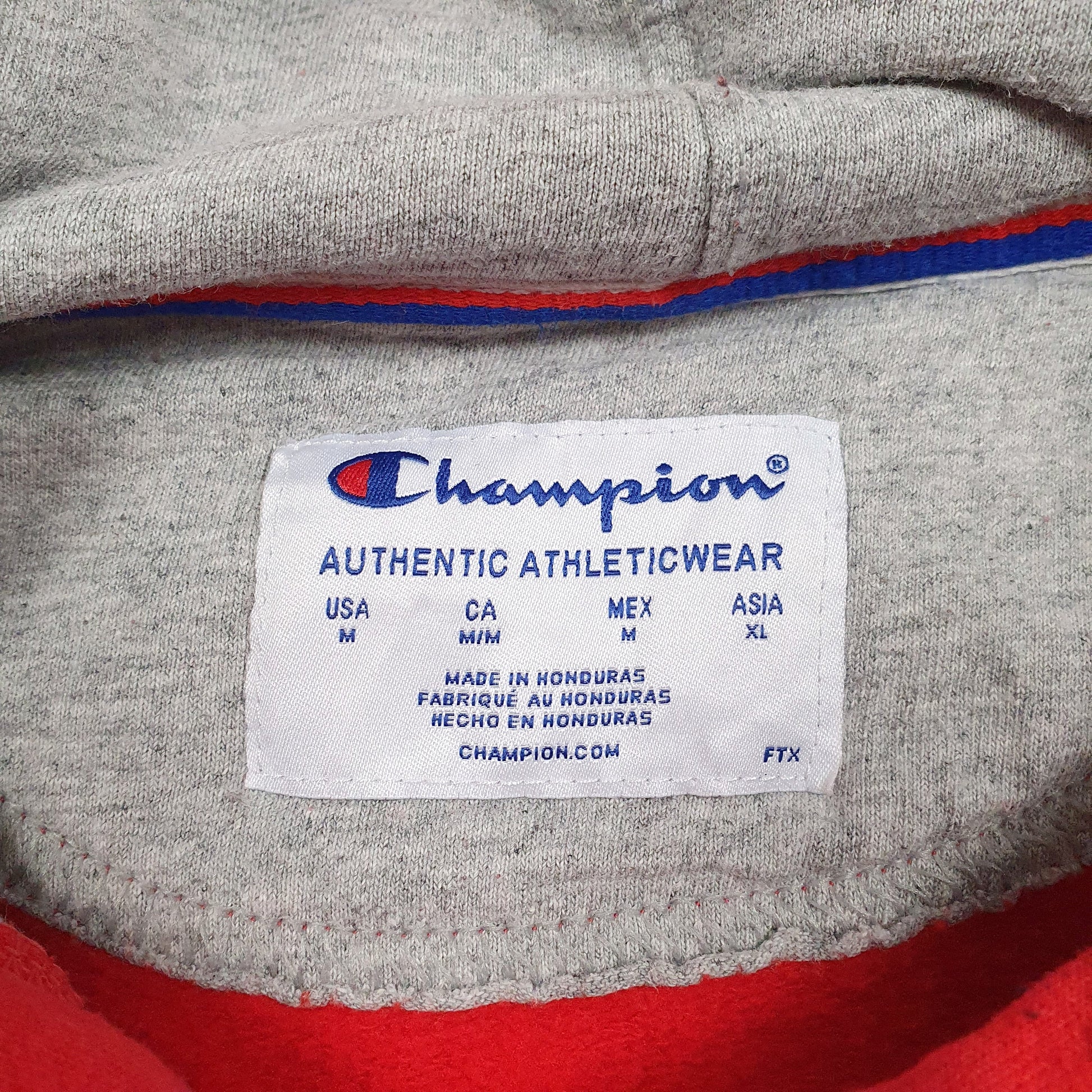 Mens Red Champion  Hoodie Jumper