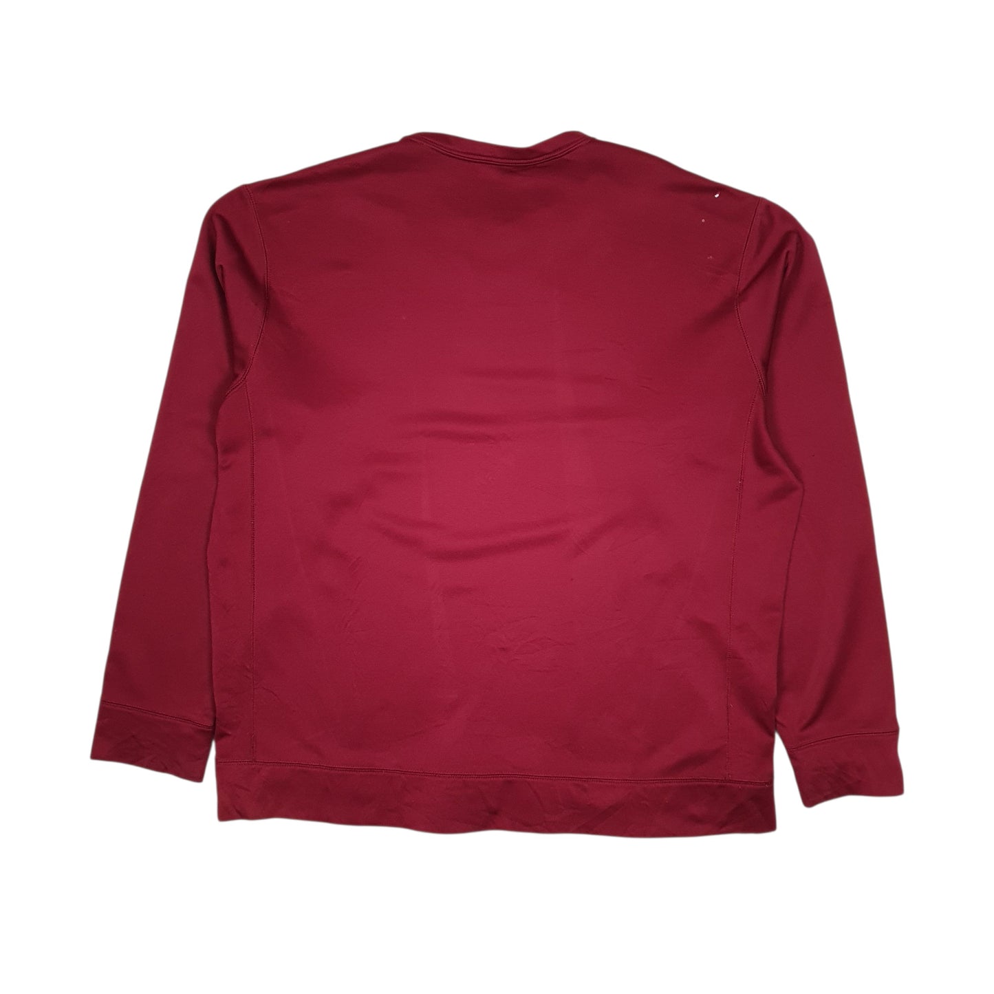 Mens Burgundy Nike Therma Fit Crewneck Jumper