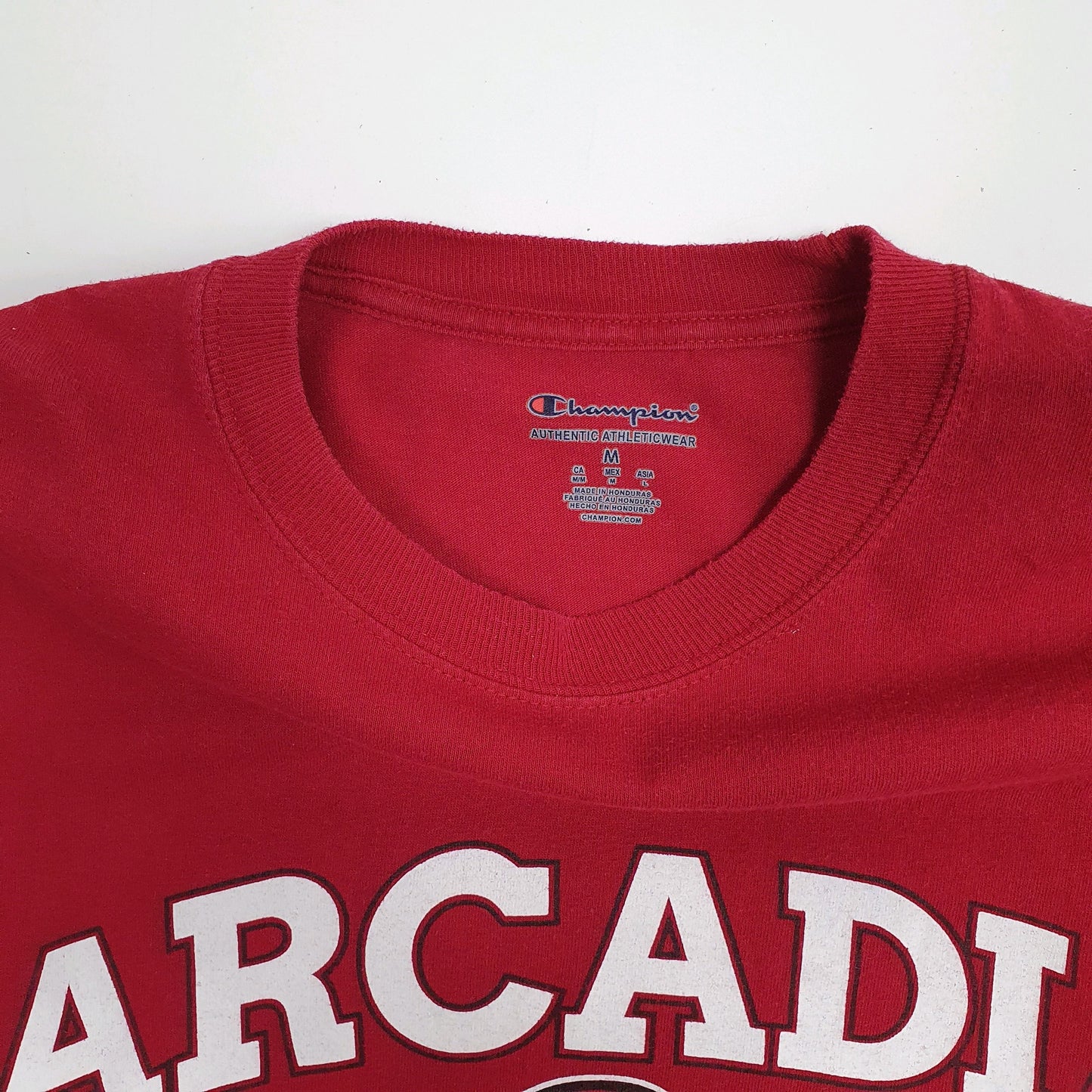 Mens Burgundy Champion Arcadia Knights  T Shirt