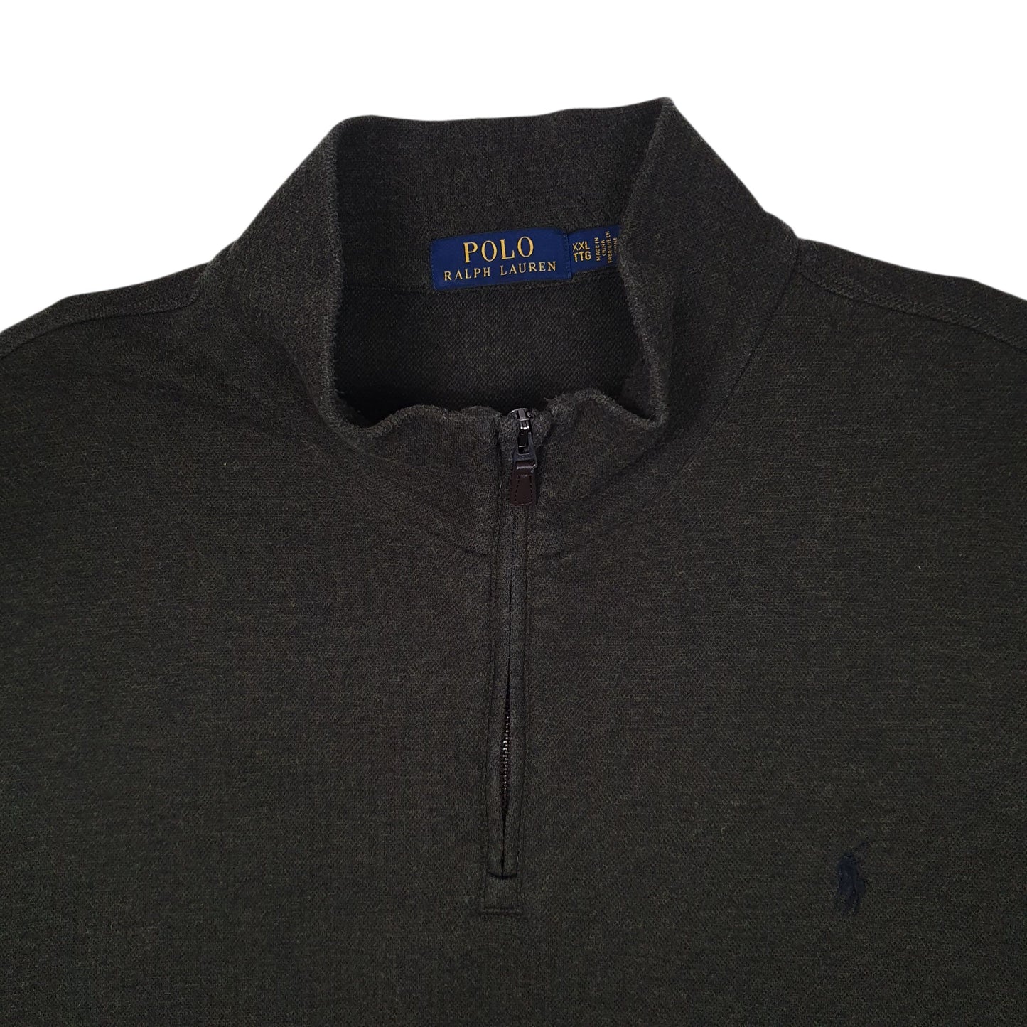 Mens Green Polo Ralph Lauren  Quarter Zip Jumper