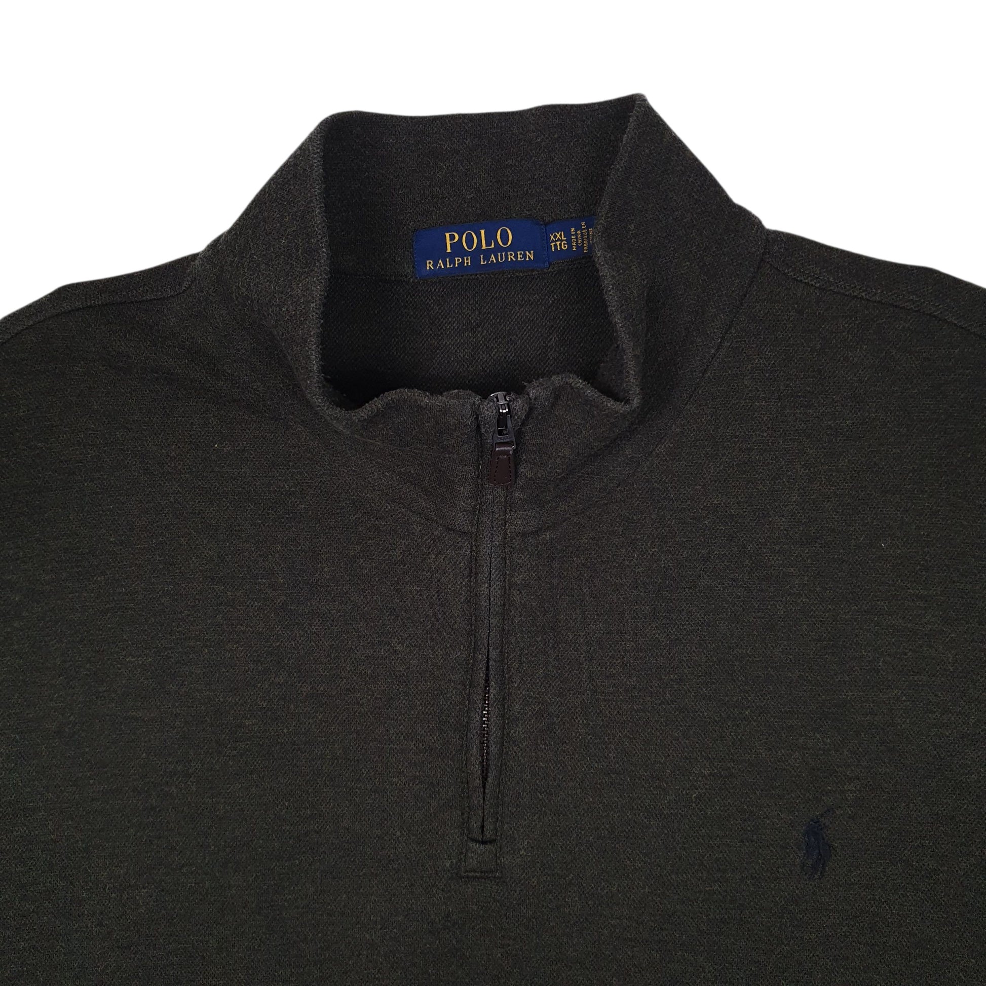Mens Green Polo Ralph Lauren  Quarter Zip Jumper