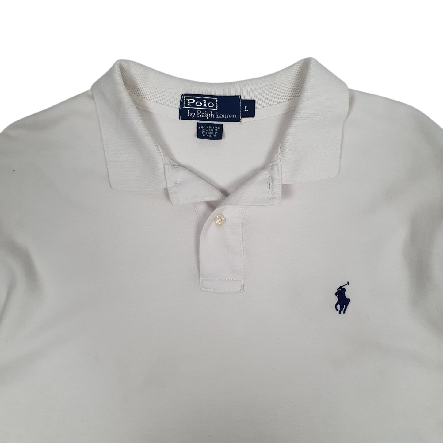 Mens White Polo Ralph Lauren   Polo Shirt