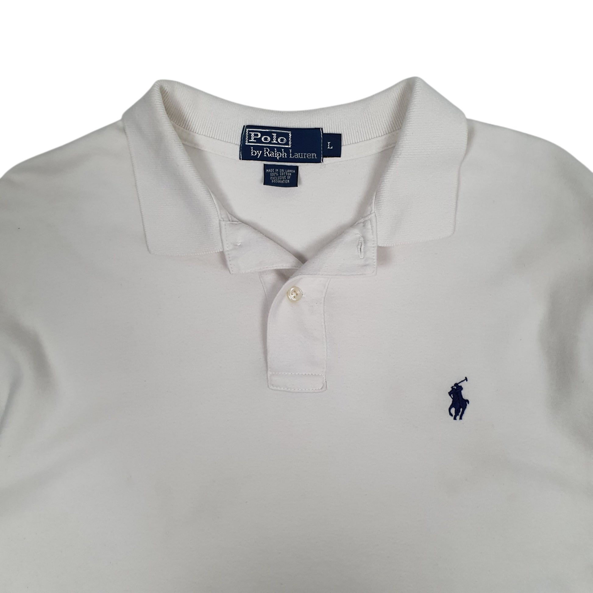 Mens White Polo Ralph Lauren   Polo Shirt
