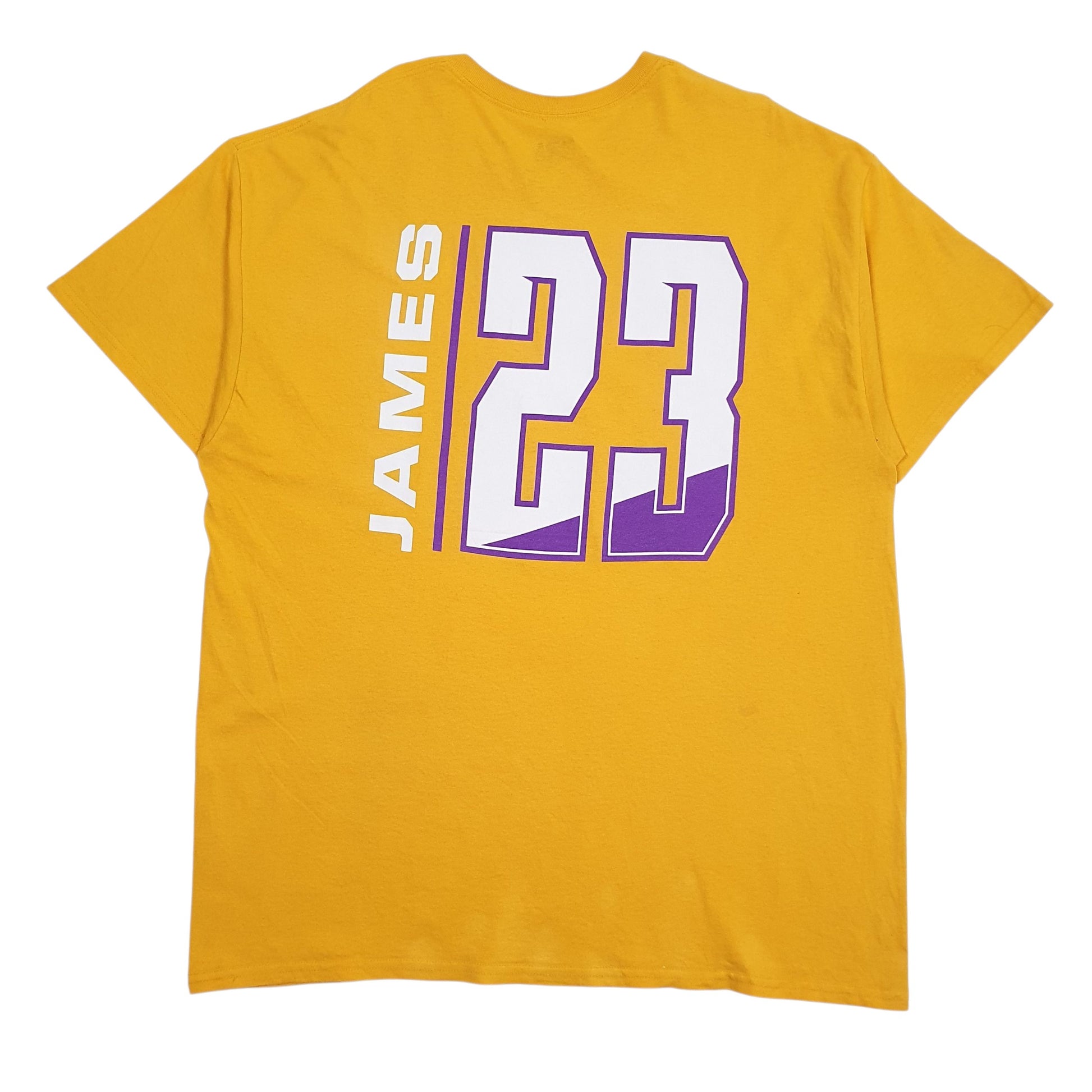 Mens Yellow NBA Los Angeles Lakers  T Shirt