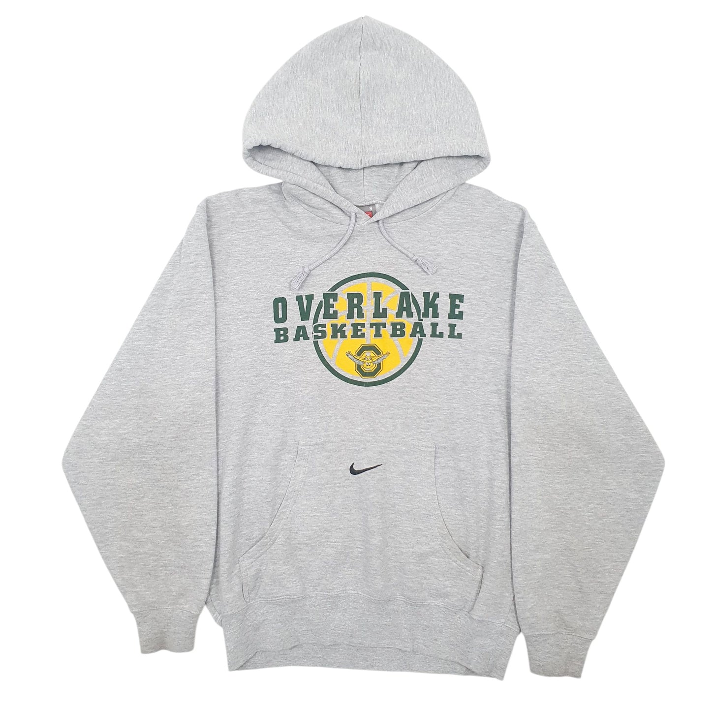 Mens Grey Nike Team Overlake Basketball Hoodie Jumper