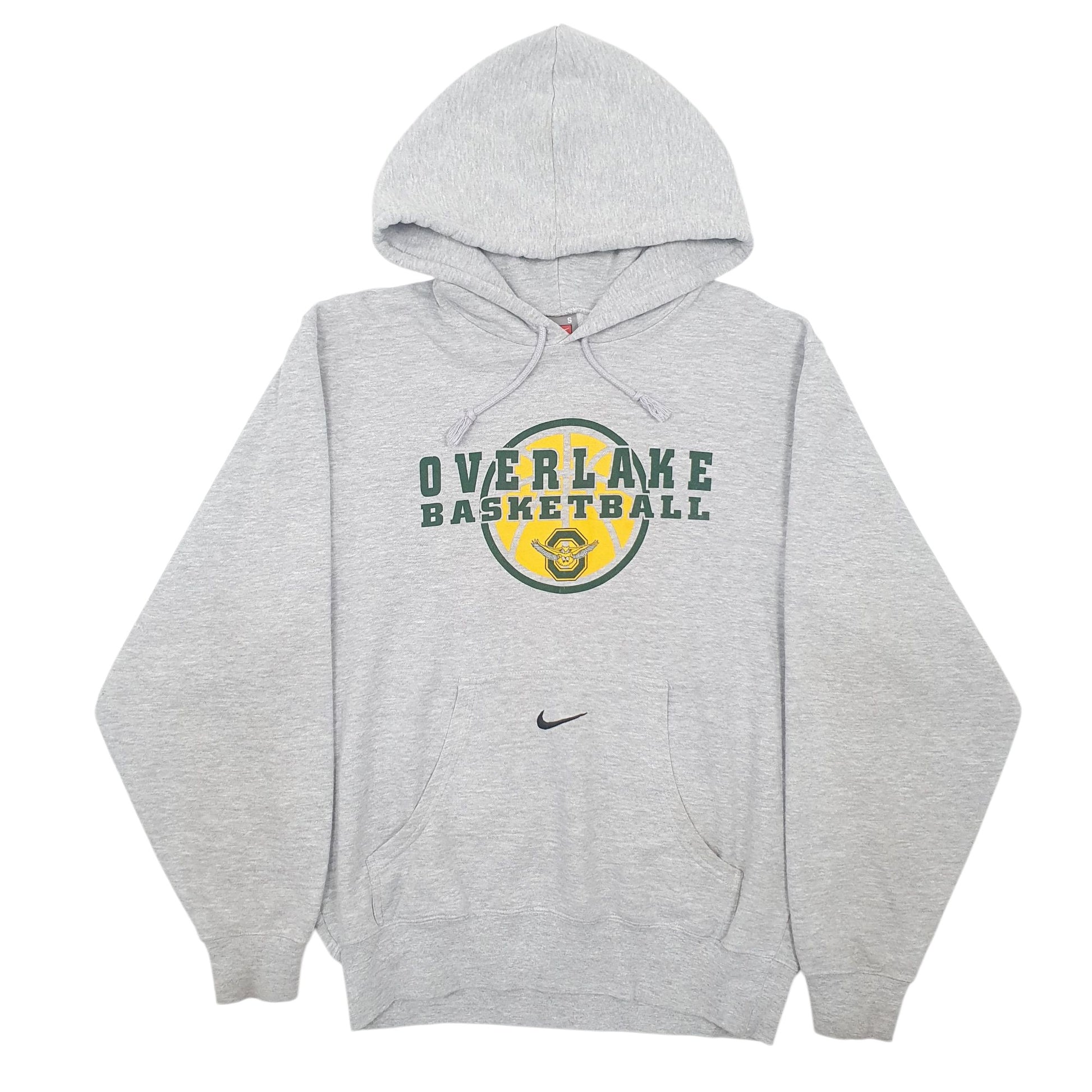 Mens Grey Nike Team Overlake Basketball Hoodie Jumper