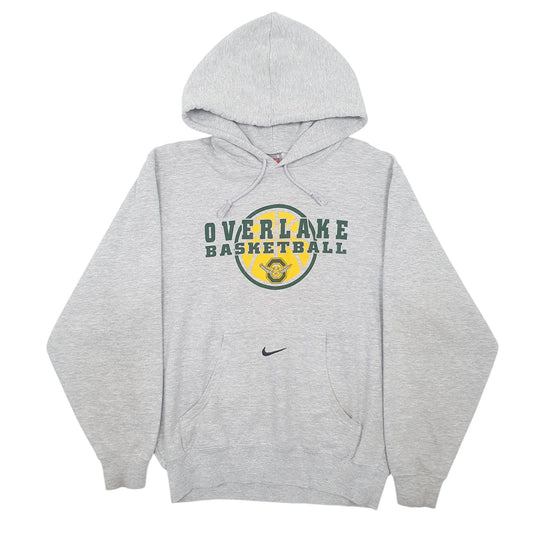 Mens Grey Nike Team Overlake Basketball Hoodie Jumper