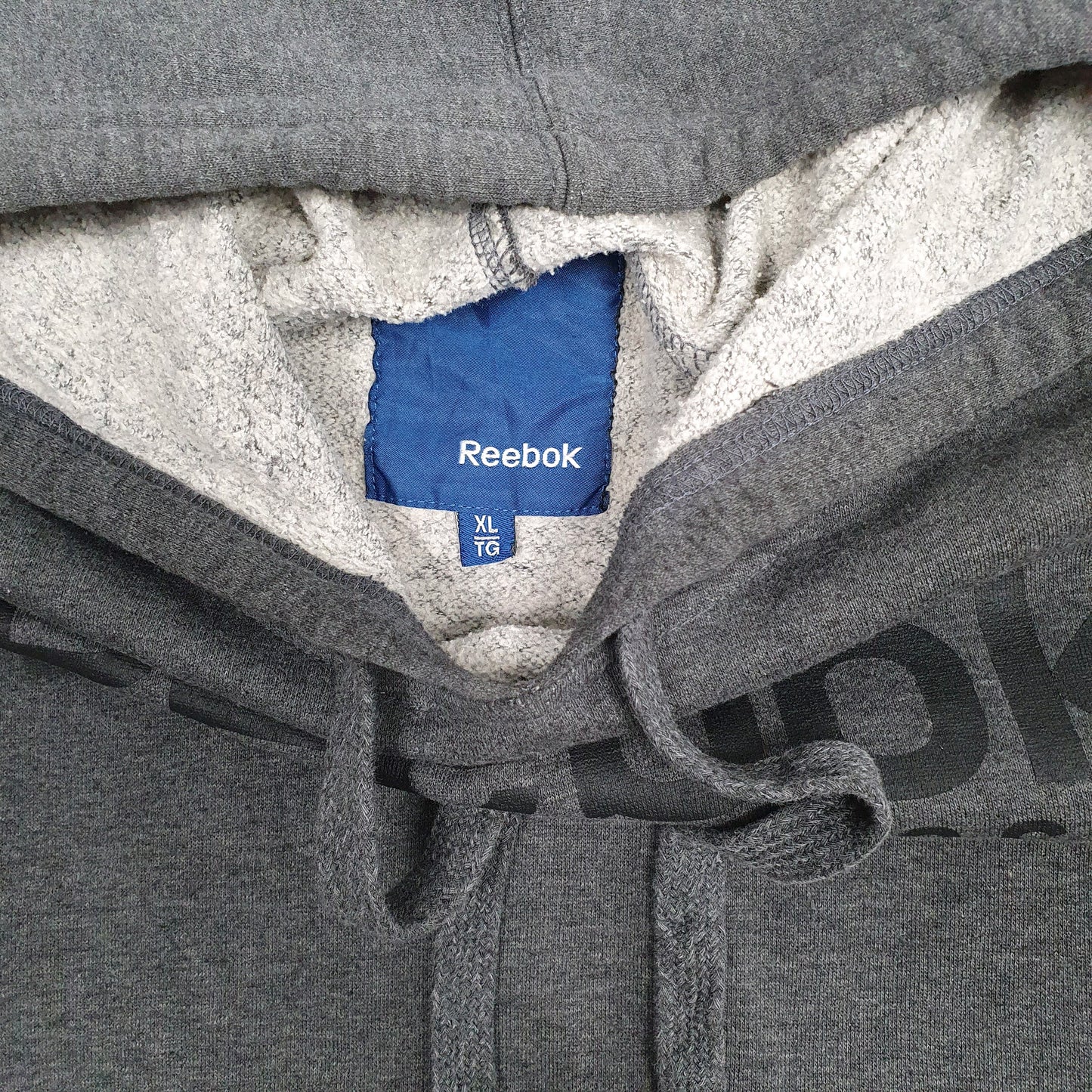 Womens Grey Reebok Hockey Hoodie Jumper