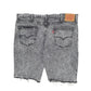 Mens Grey Levis 511 Acid Wash Cut Off  Shorts