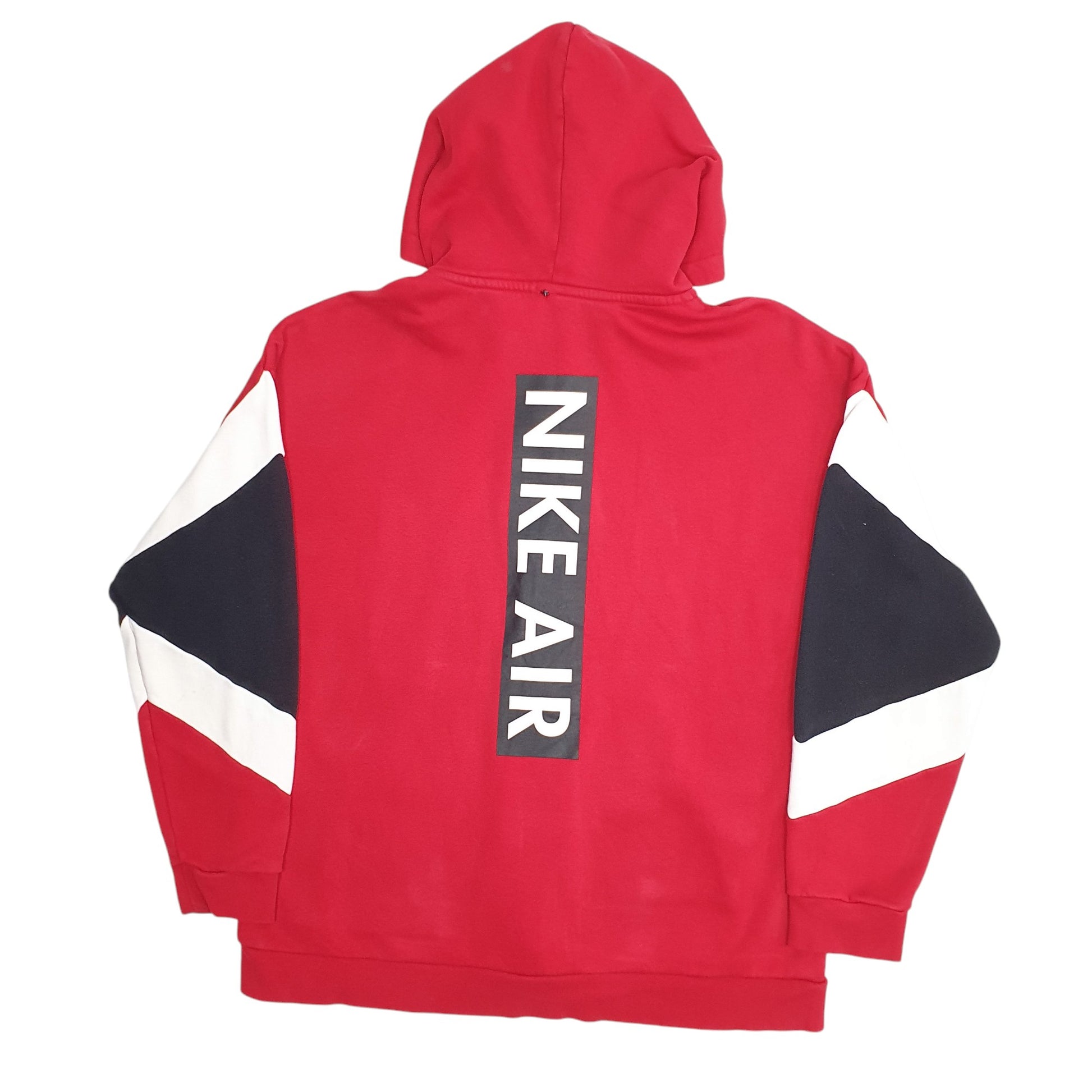 Mens Red Nike Hoodie Full Zip Jumper