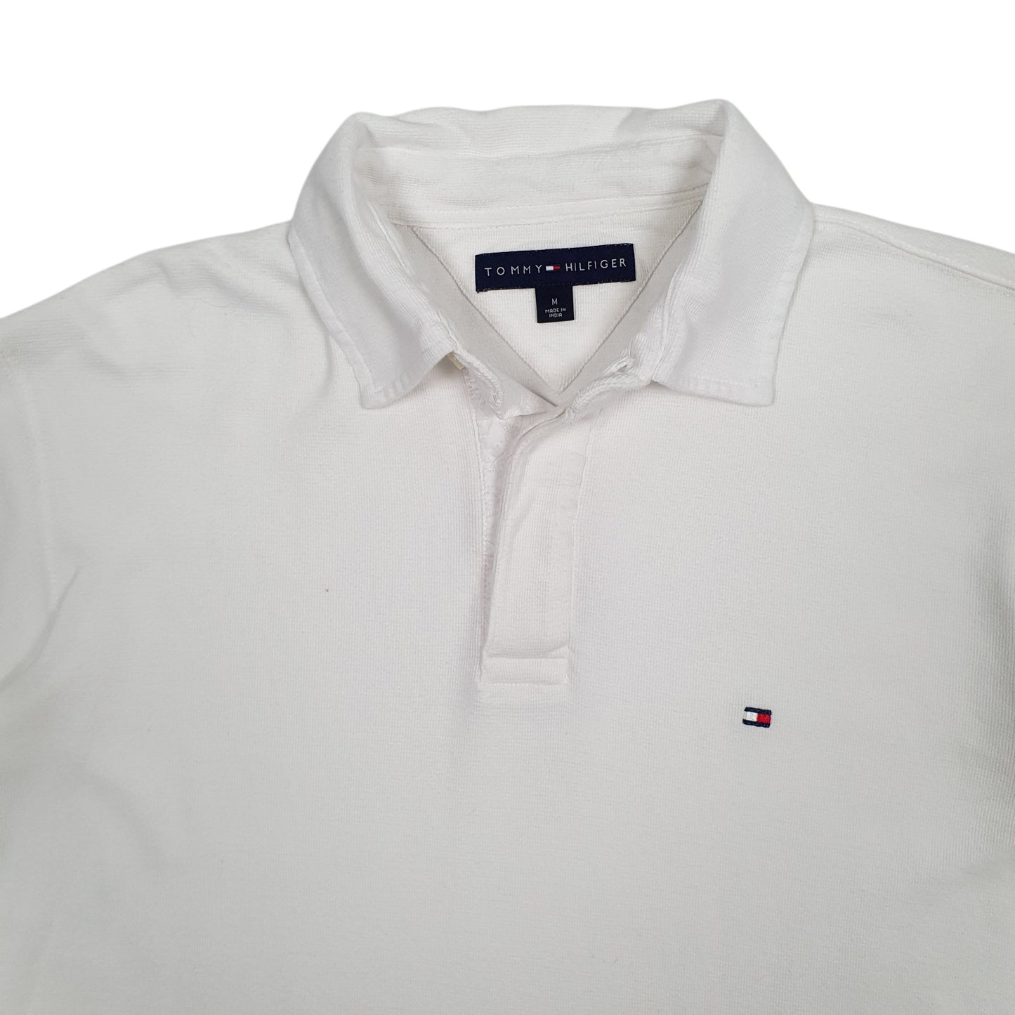 Mens White Tommy Hilfiger   Polo Shirt