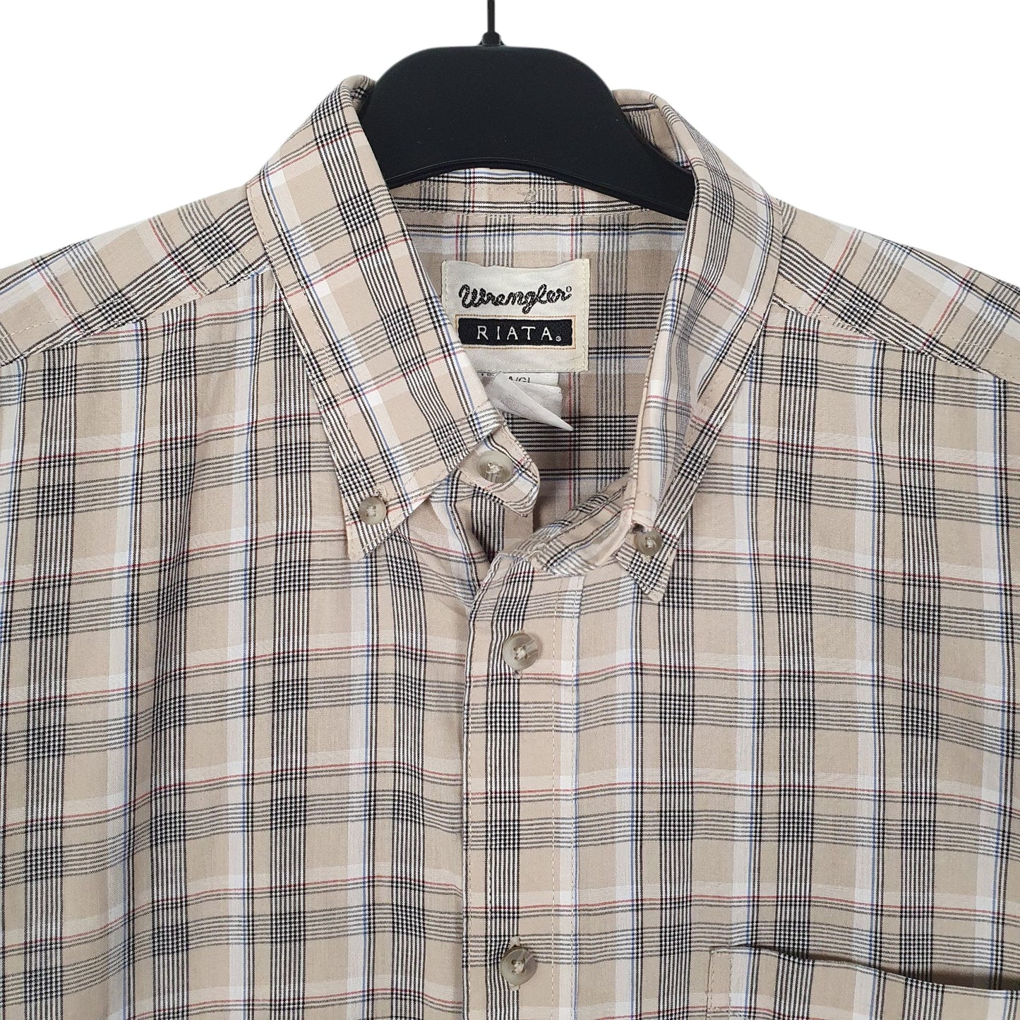 Mens Beige L.L.Bean Riata  Shirt