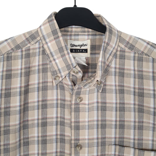 Mens Beige L.L.Bean Riata  Shirt