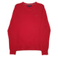 Mens Red Tommy Hilfiger  V Neck Jumper