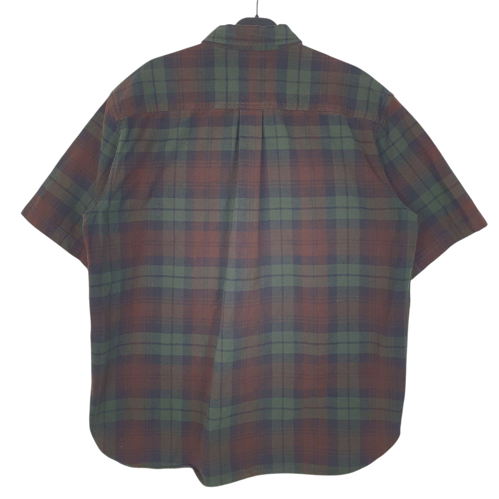 Mens Green L.L.Bean Chamois  Shirt