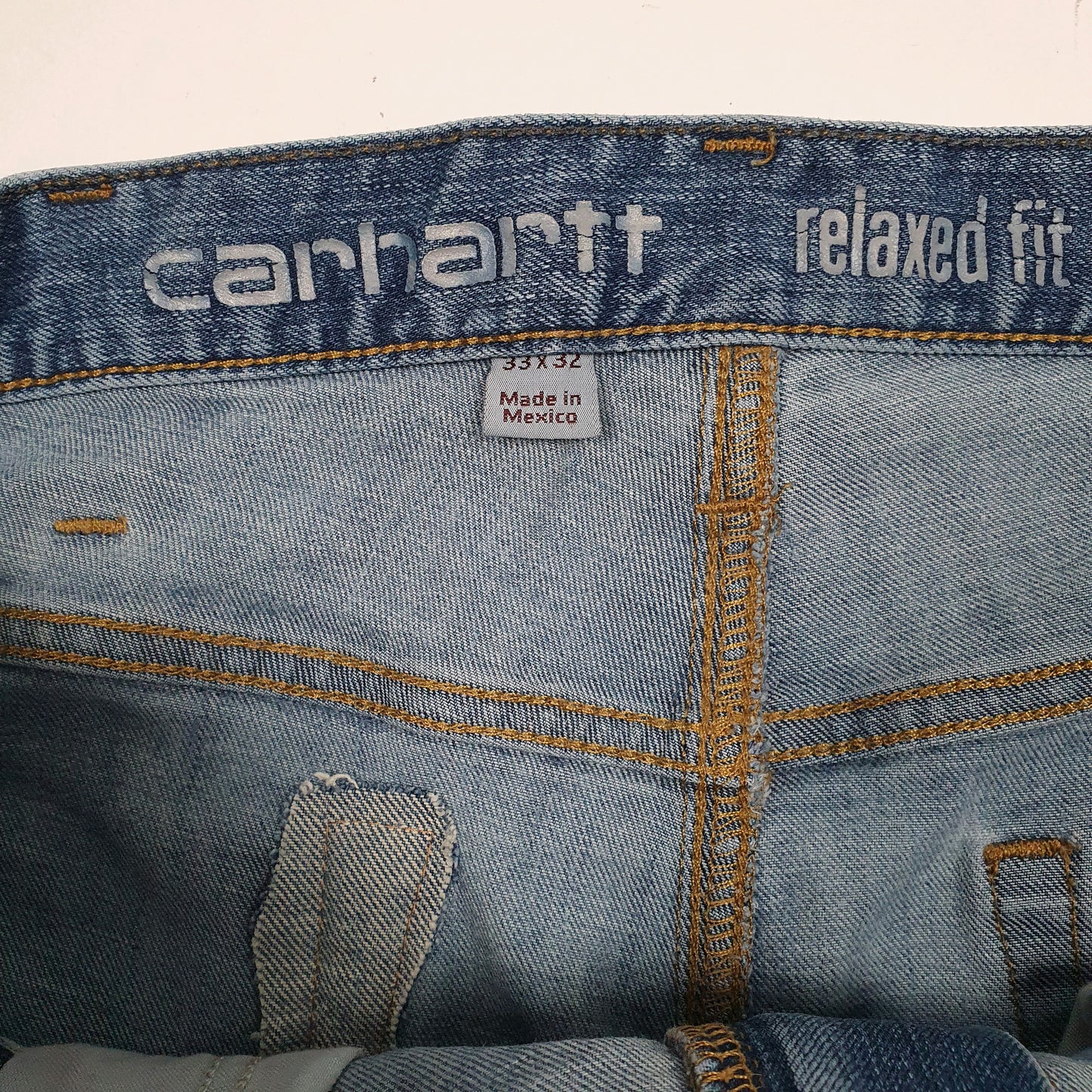 Mens Blue Carhartt   Shorts