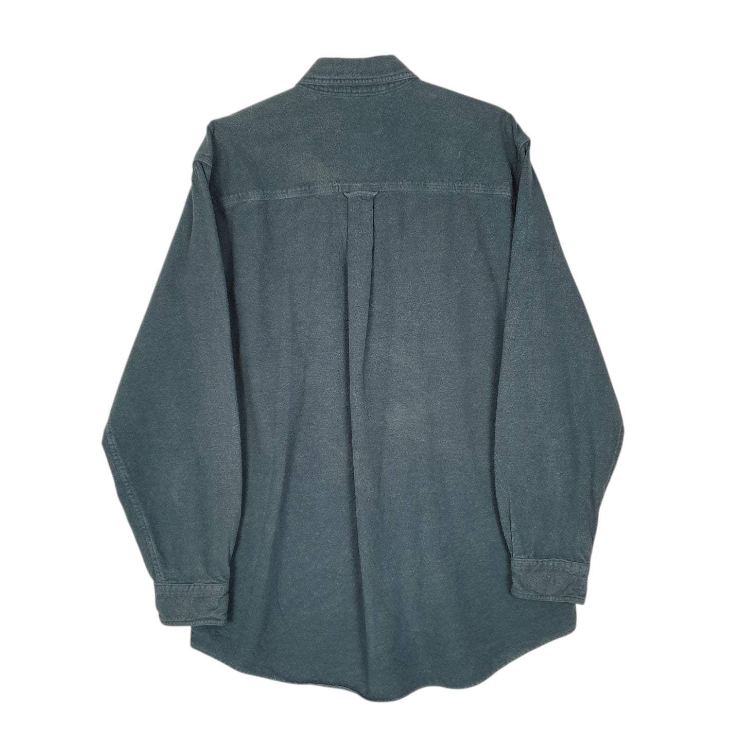 Mens Blue Woolrich Thick Chamois  Shirt