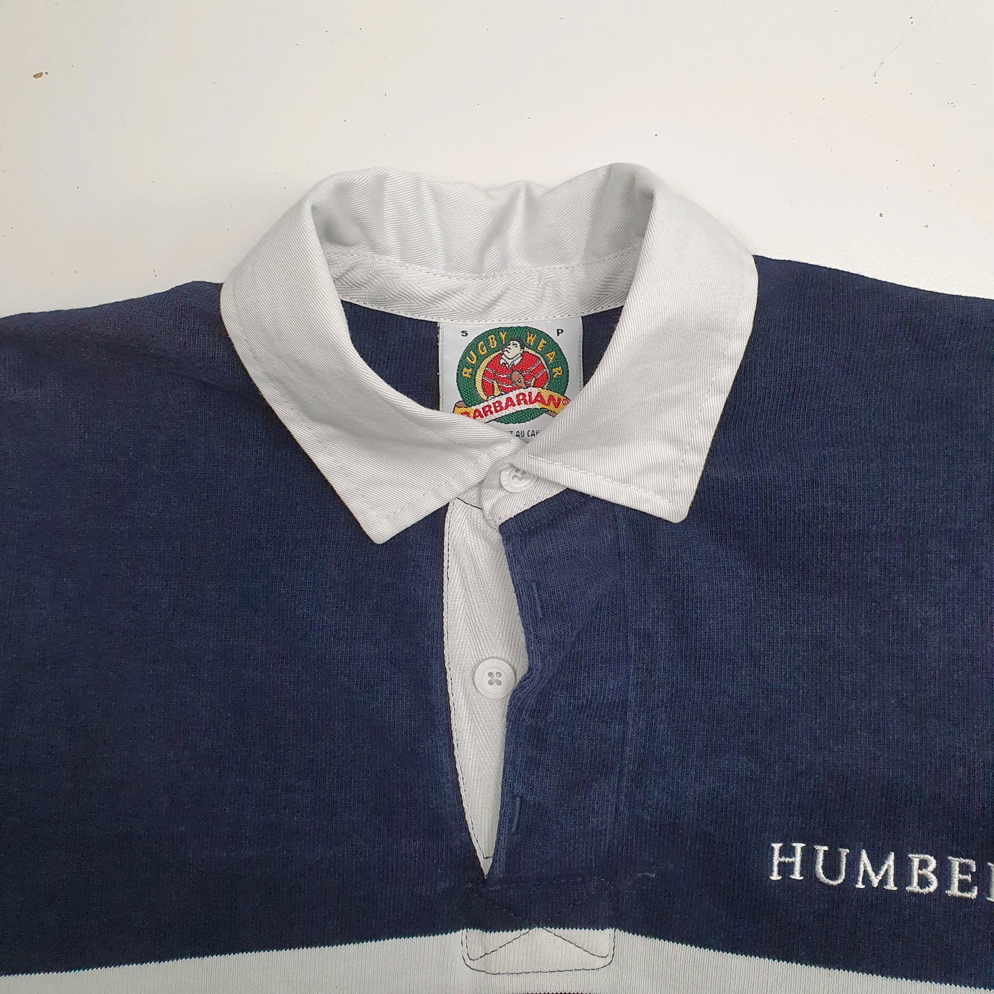 Mens Navy Barbarian Humber Rugby  Polo Shirt