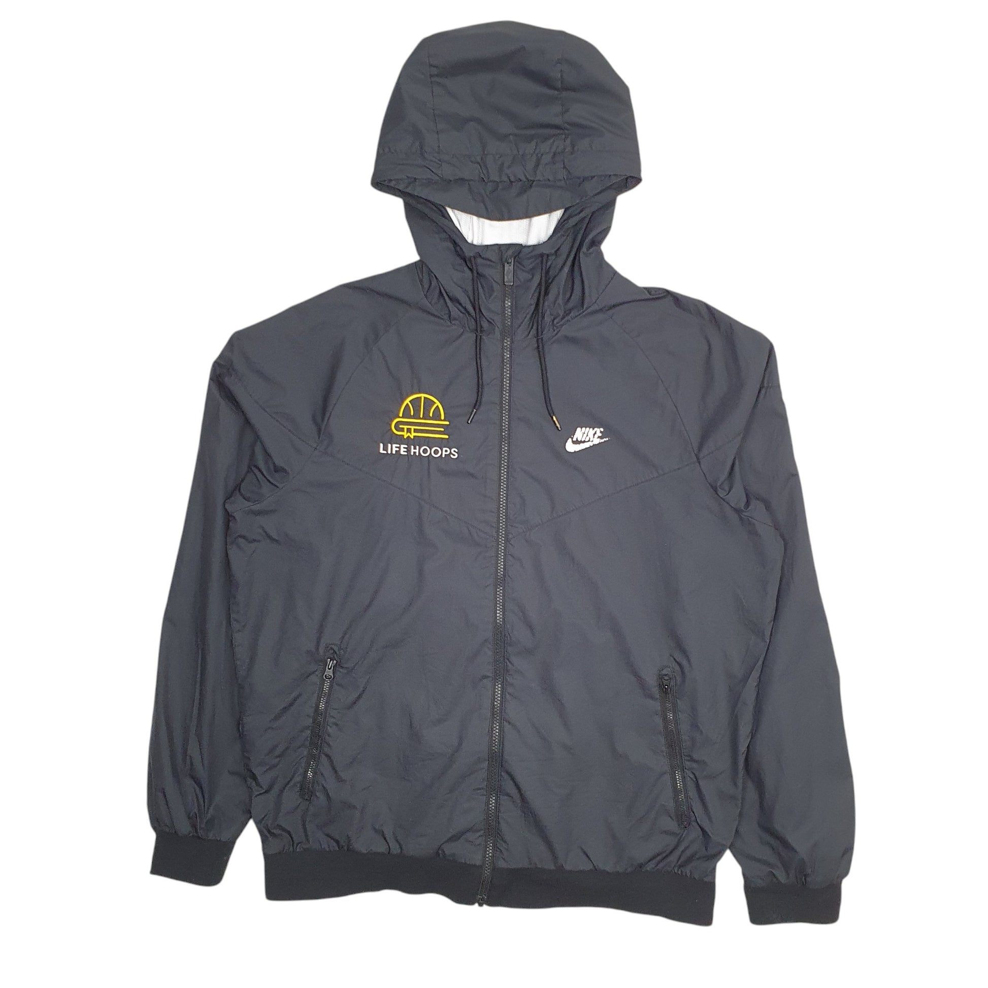 Mens Black Nike Lifehoops  Coat