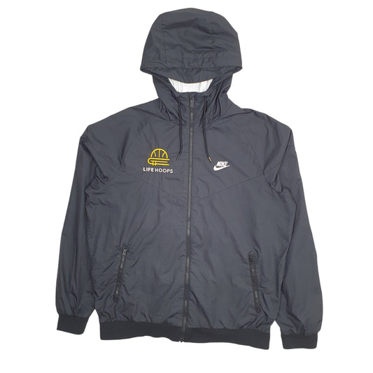 Mens Black Nike Lifehoops  Coat