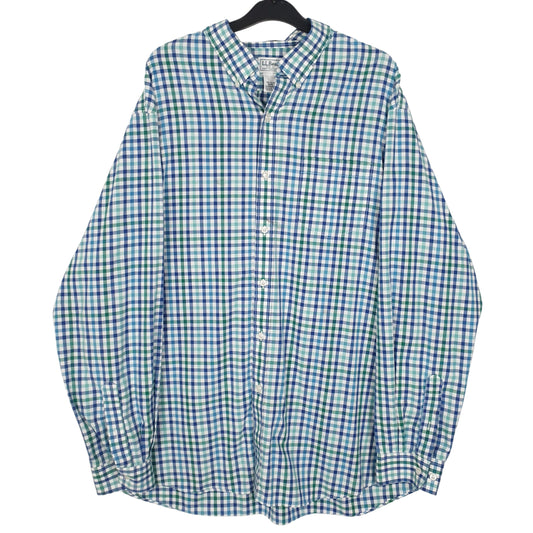 Mens Blue L.L.Bean  Long Sleeve Shirt
