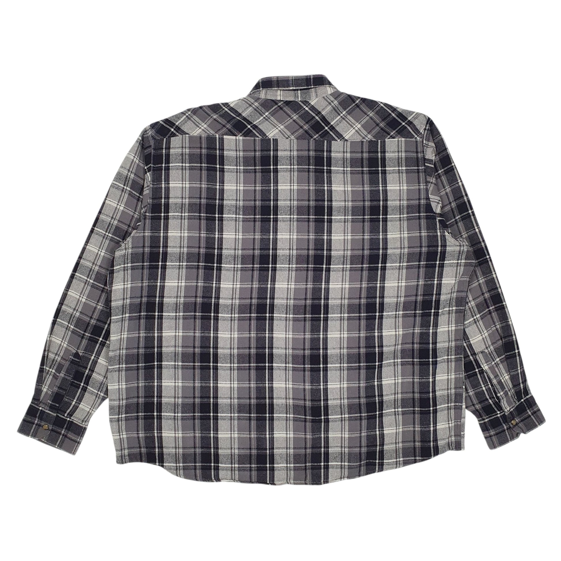 Mens Grey Wrangler Pearl Snap  Coat