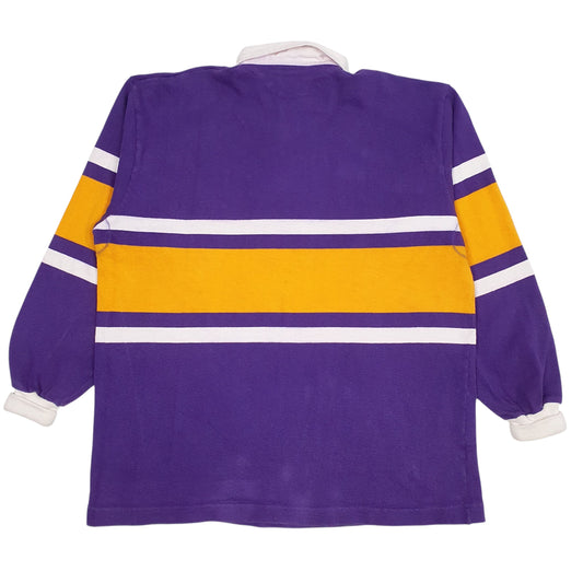 Mens Purple Barbarian Vintage 90s  Polo Shirt