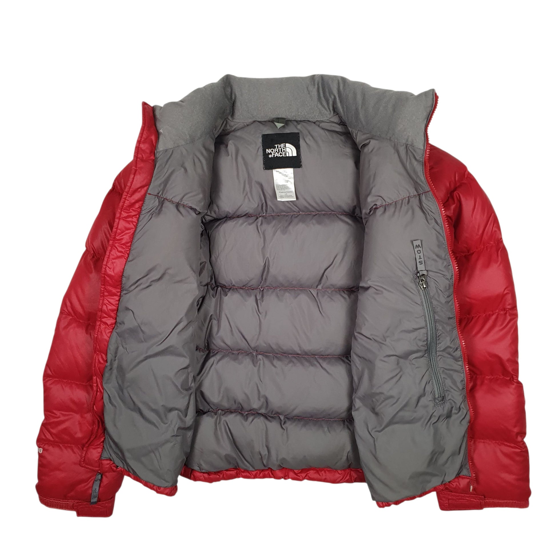Womens Red The North Face Nuptse  Coat