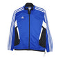 Mens Blue Adidas Track Quarter Zip Coat