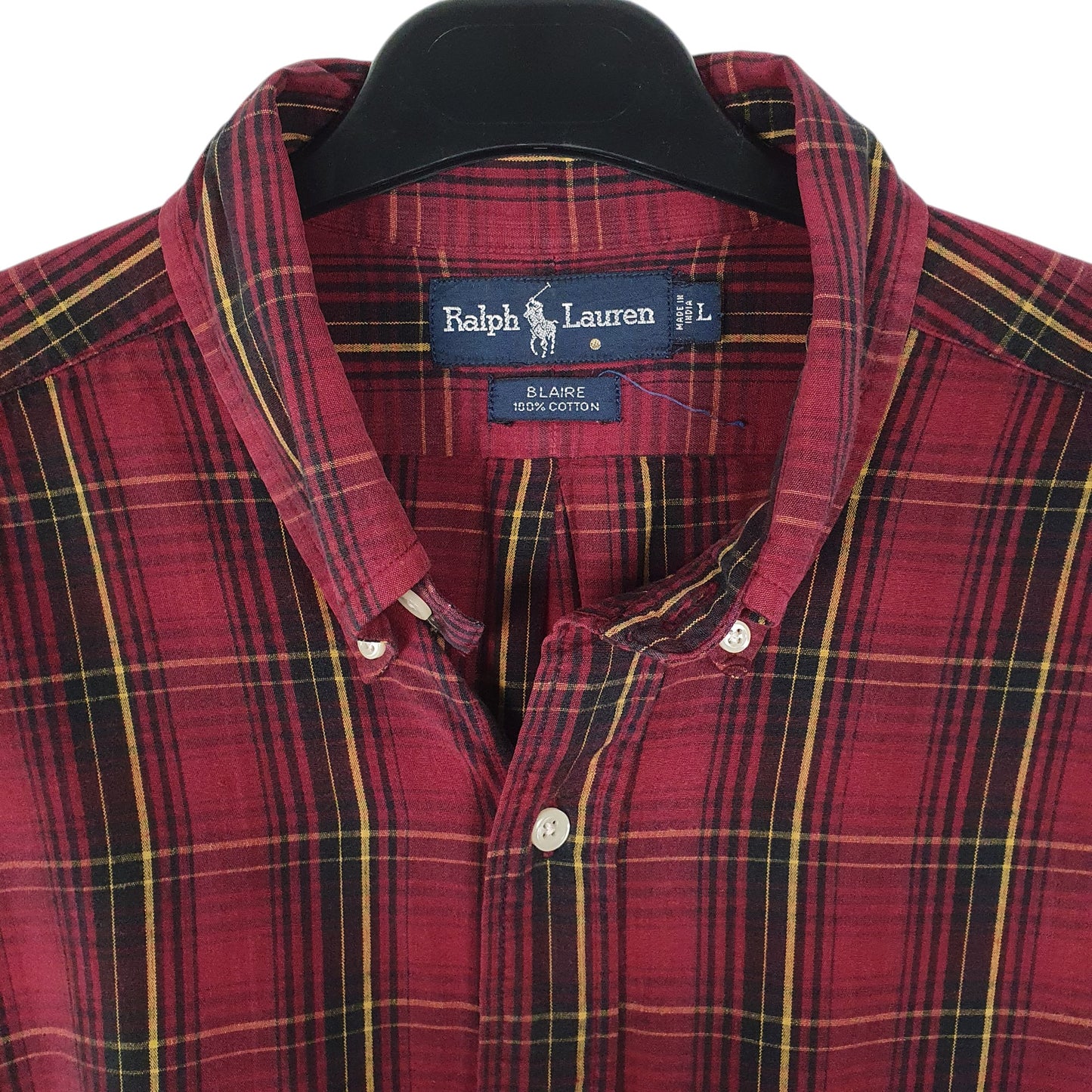 Mens Burgundy Ralph Lauren   Shirt