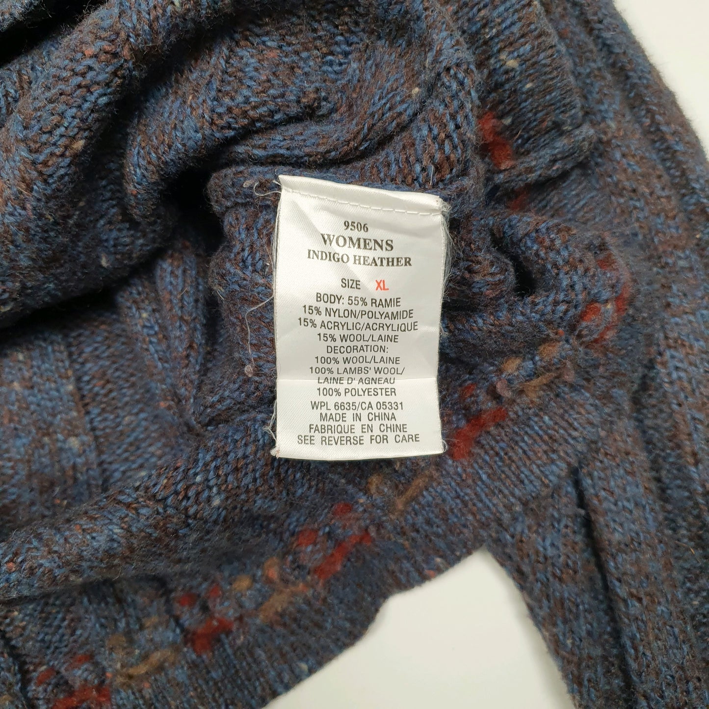 Womens Blue Woolrich Cable Knit Quarter Zip Jumper