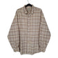 Mens Beige L.L.Bean Corduroy Long Sleeve Shirt