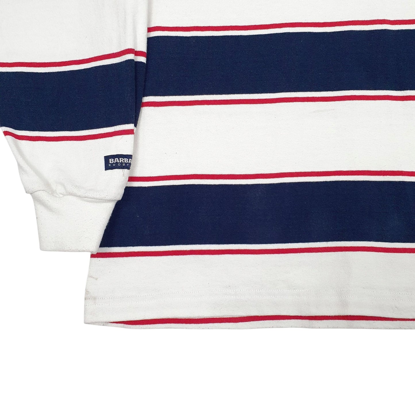 Mens White Barbarian Rugby George W. Bush Hoodie Polo Shirt