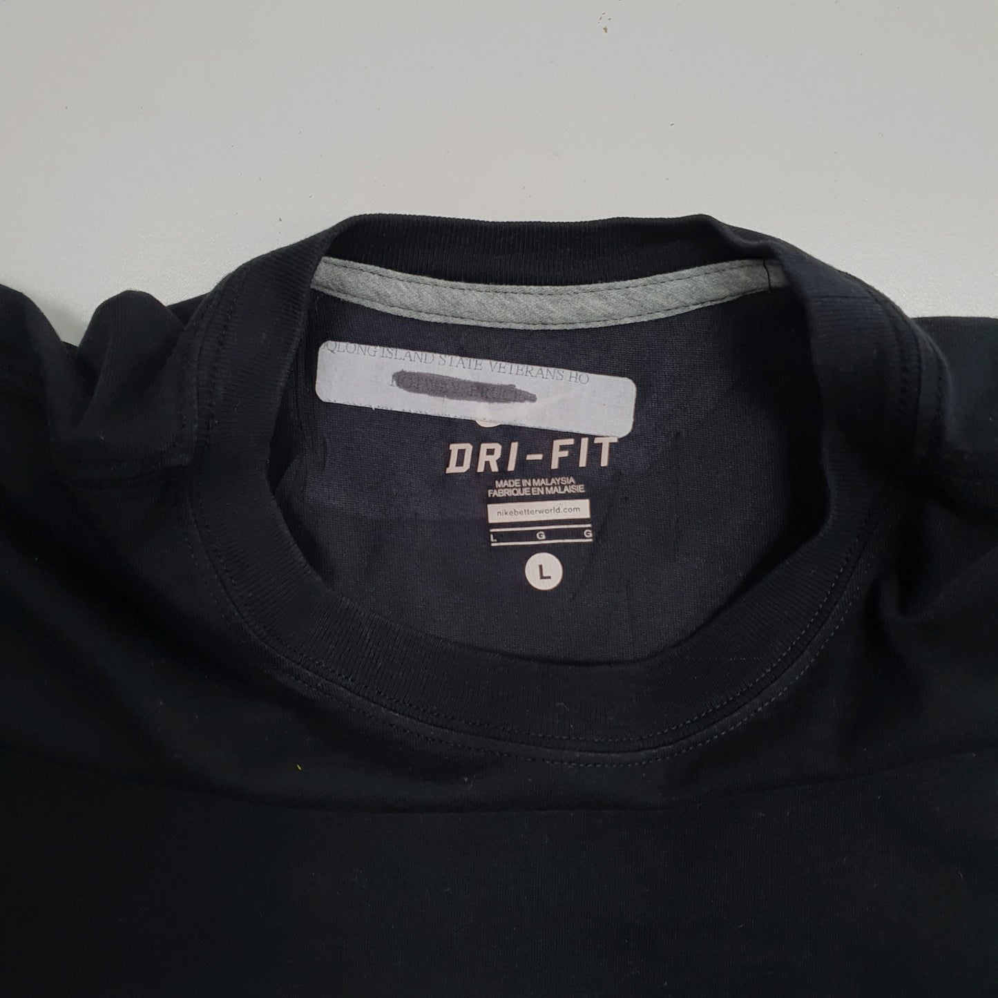 Mens Black Nike Dri Fit  T Shirt